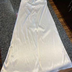 Lena satin halter midi dress